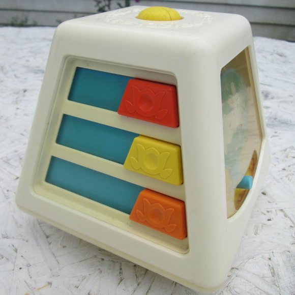 Fisher-Price Other - Vintage 1978 Fisher Price Turn and Learn Busy Box Baby Infant Toy #156